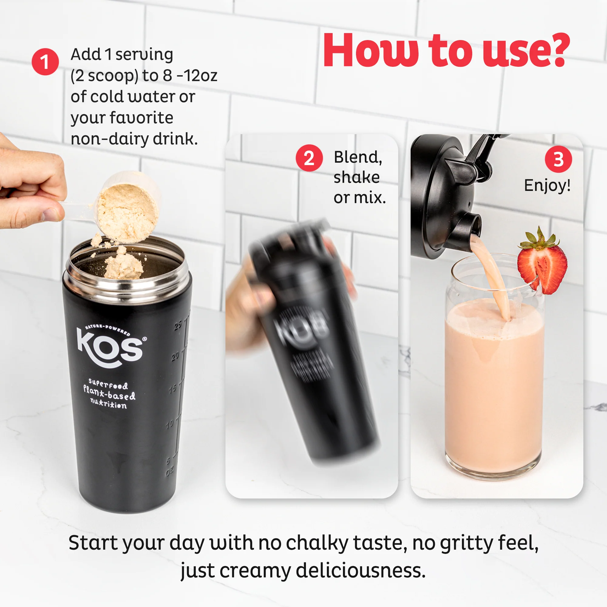 Organic Plant Protein, Strawberries & Cream, 28 Servings - Image 7