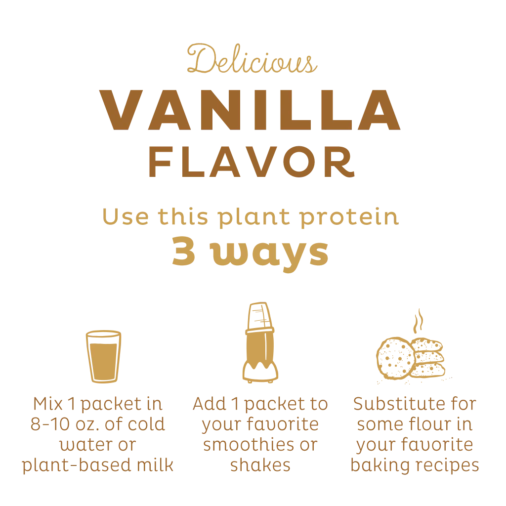 Organic Plant Protein, Vanilla, Single Serving - Image 5