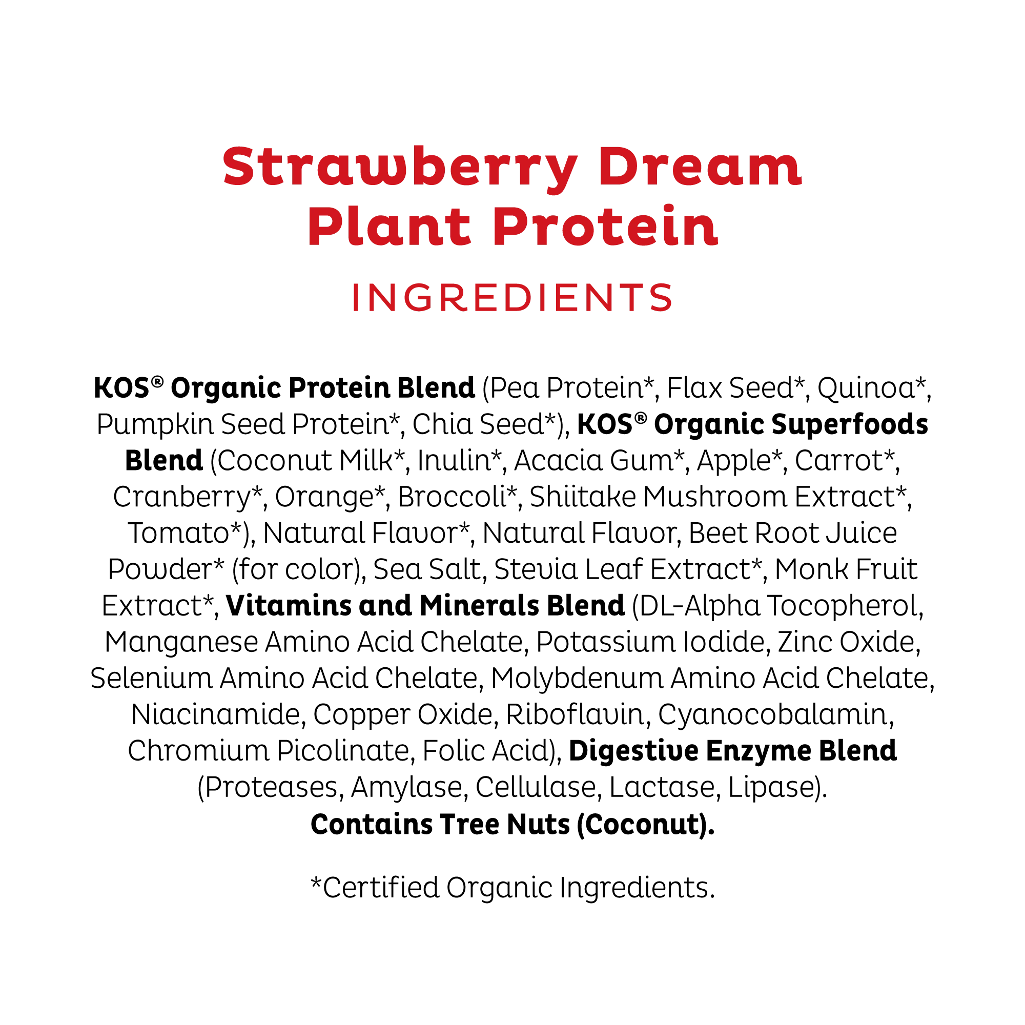 Organic Plant Protein, Strawberries & Cream, Single Serving - Image 7